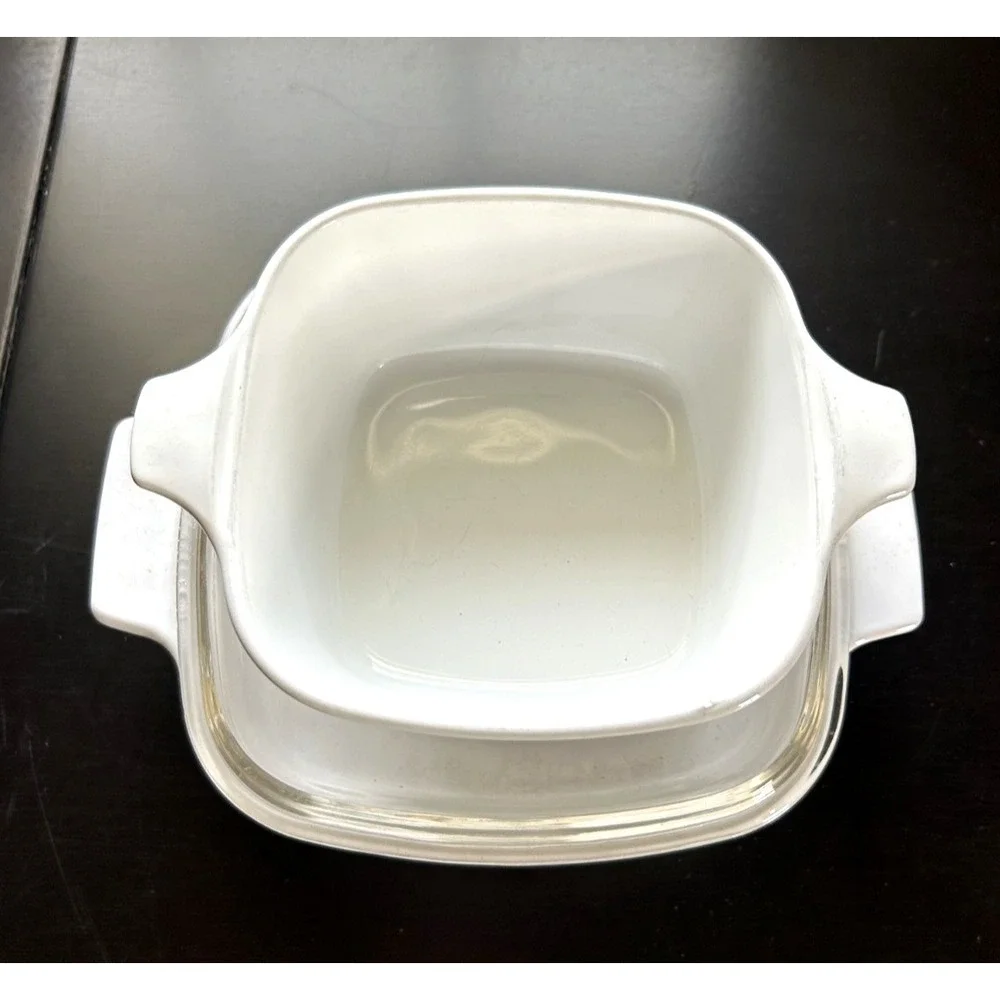 Lot 2 Corning Ware Spice of Life Casseroles A-1-B A-2 Large Lid Included